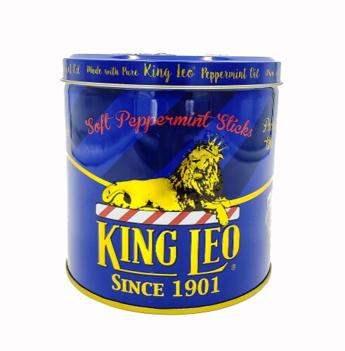 King Leo Holiday Soft Peppermint Sticks Perspective: front