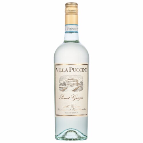 Villa Puccini Pinot Grigio White Wine Perspective: front