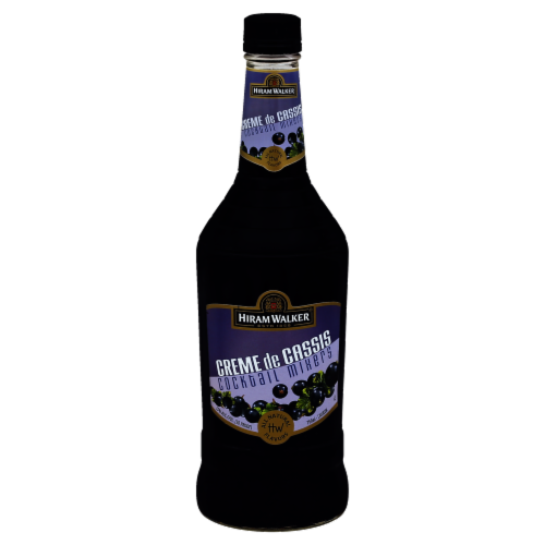Hiram Walker Creme de Cassis Cocktail Mixer Perspective: front