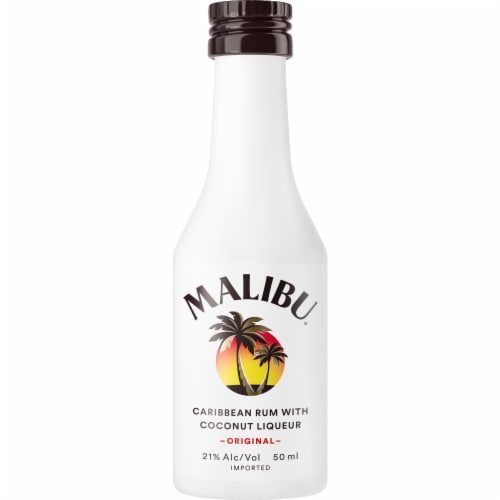 Malibu Original Coconut Flavored Rum Perspective: front