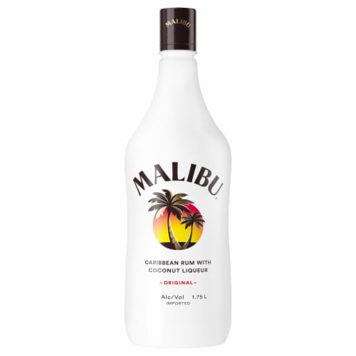 Malibu® Caribbean Coconut Rum Perspective: front