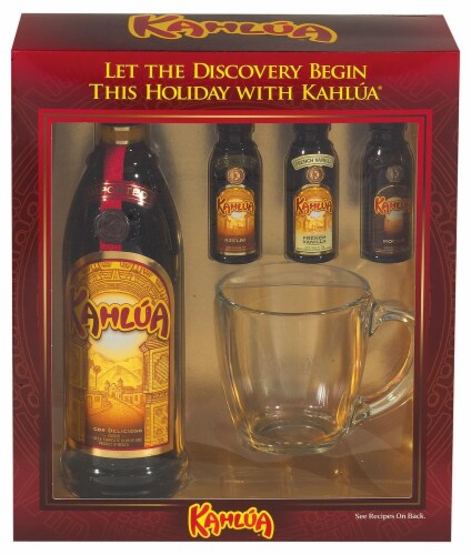 Kahlua Coffee Cordial Gift box Perspective: front