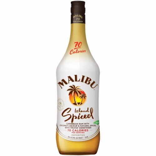 Malibu Island Spiced Dark Rum Perspective: front