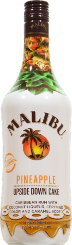 Malibu Pineapple Upside Down Cake Caribean Rum Perspective: front