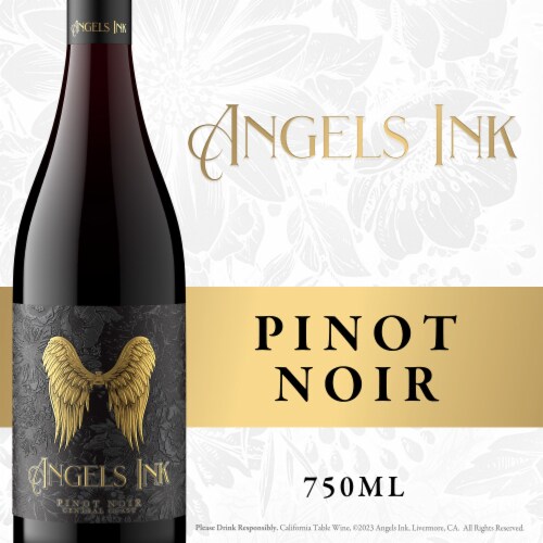 Angels Ink Pinot Noir Red Wine Perspective: front