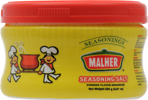 Malher Seasoning Salt Perspective: front