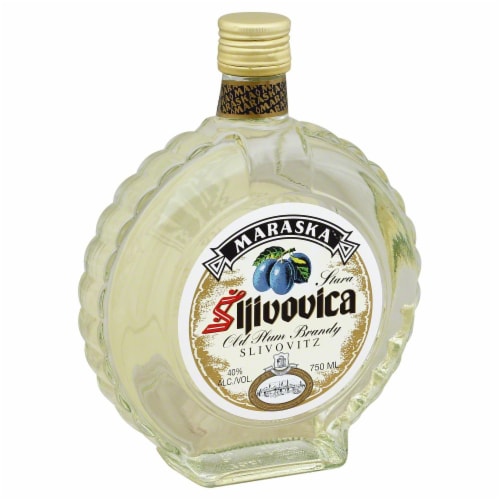 Maraska Sliivovica Old Plum Brandy Perspective: front