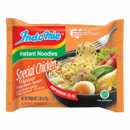 Indomie Instant Special Chicken Flavour Soup Noodles Perspective: front