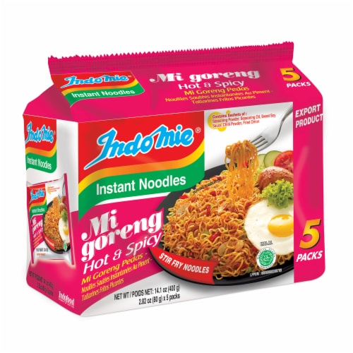 Indomie® Mi Goreng Hot & Spicy Instant Noodles, 5 ct / 2.82 oz - Pay Less  Super Markets