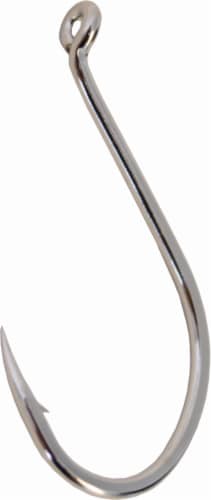 Gamakatsu® Size 4 Octopus Fishing Hooks - Nickel Perspective: front