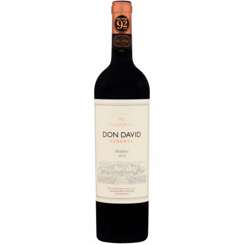 El Esteco Don David Reserve Malbec Red Wine Perspective: front