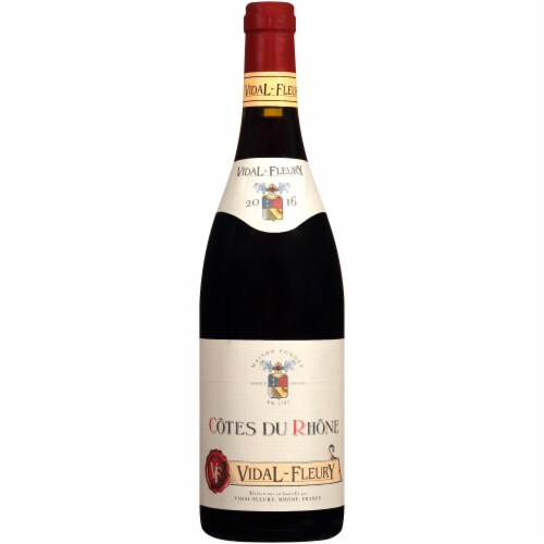 Vidal-Fleury Cotes du Rhone Red Wine Perspective: front