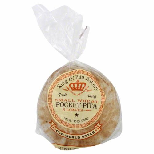 King of Pita Small Wheat Pocket Pita 5 Count Perspective: front