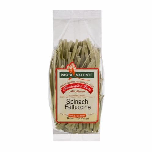 Pasta Valente Spinach Fettuccine Perspective: front