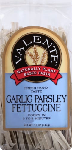 Pasta Valente Garlic Parsley Fettuccine Pasta Perspective: front