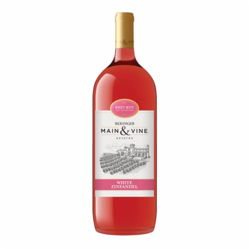 Beringer Main & Vine White Zinfandel California Collection Rose Wine, 750  ml Glass, ABV 12.00% 