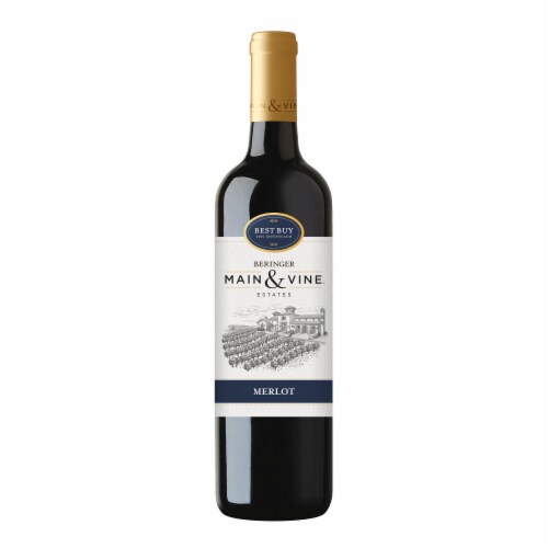 Beringer Main & Vine Merlot California Red Wine Perspective: front