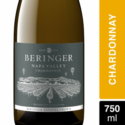 Beringer Vineyards Chardonnay Napa Valley White Wine Perspective: front