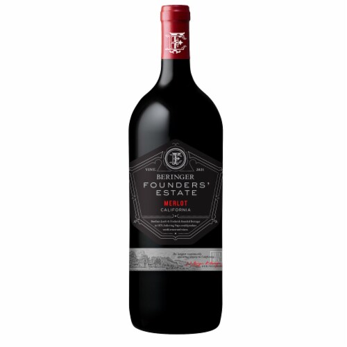 Beringer Founders' Estate Merlot California Red Wine Perspective: front