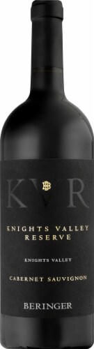 Beringer Knights Valley Reserve Cabernet Sauvignon Red Wine Perspective: front
