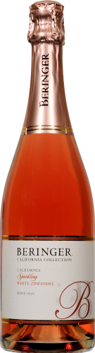 Beringer White Zinfandel Sparkling Wine Perspective: front