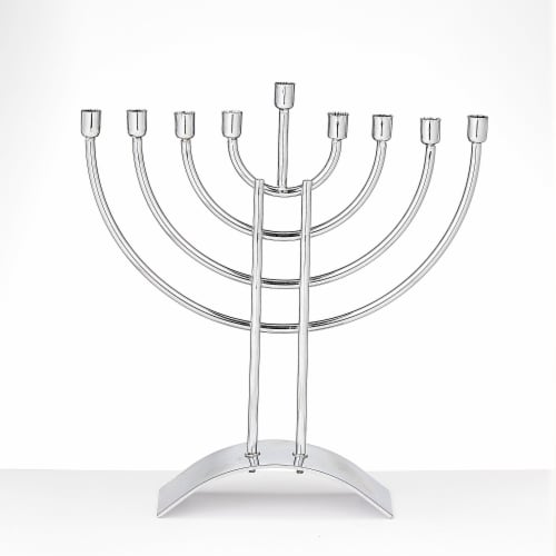 Rite Lite Traditional Chrome Plated Menorah Perspective: front