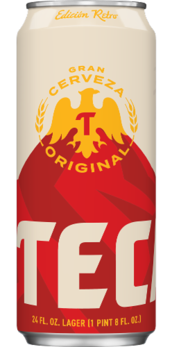 Tecate Original Mexican Lager Imported Beer Perspective: front