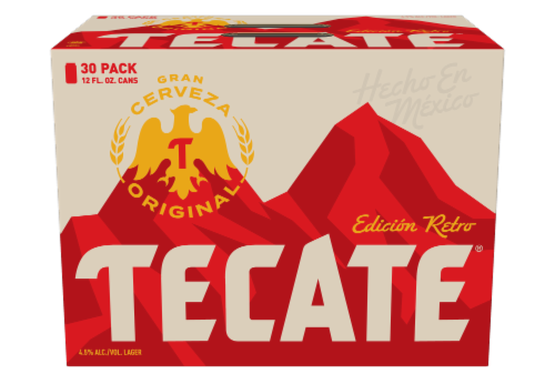 Tecate Cerveza Original Mexican Lager Beer Perspective: front