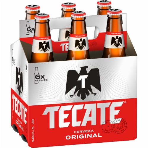 Tecate Cerveza Original Mexican Lager Beer Perspective: front