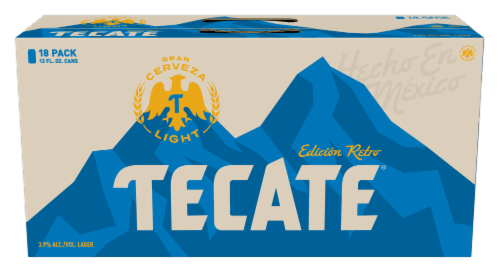 Tecate Light Mexican Lager Imported Beer Perspective: front