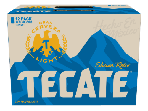 Tecate® Light Mexican Lager Imported Beer Perspective: front