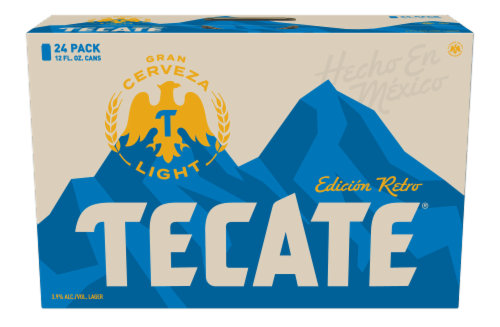 Tecate Light Mexican Lager Imported Beer Perspective: front