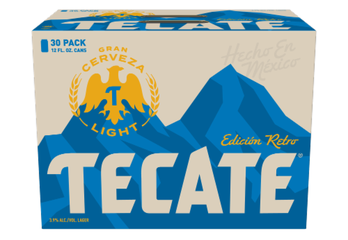 Tecate Light Mexican Lager Imported Beer Perspective: front