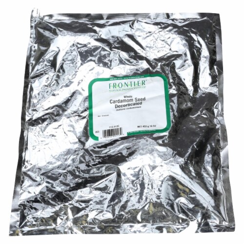 Frontier® Natural Products Decorticated Whole Cardamom Seeds Perspective: front