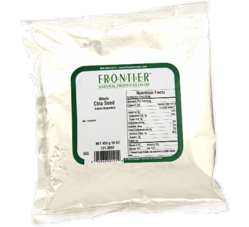 Frontier Whole Chia Seeds Perspective: front