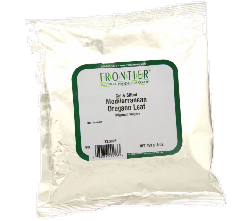 Frontier Cut & Sifted Mediterranean Oregano Leaf Perspective: front