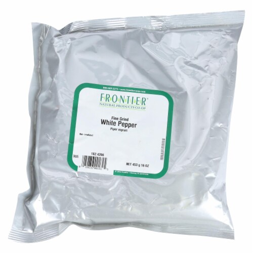 Frontier Herb Pepper White Fine Ground 40 Mesh Perspective: front