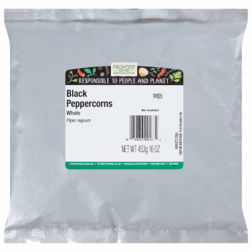 Frontier® Whole Black Peppercorns Perspective: front