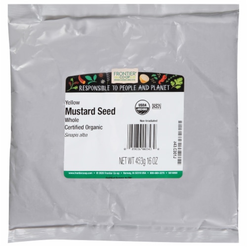 Frontier Organic Whole Yellow Mustard Seed Perspective: front