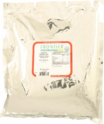 Frontier Natural Products Organic Powdered Alfalfa Leaf Perspective: front
