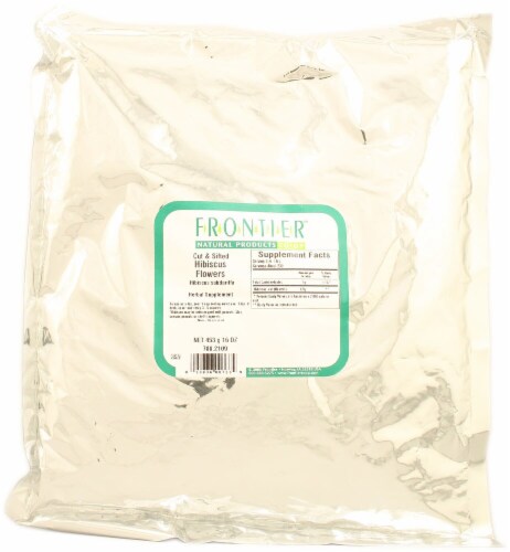 Frontier Natural Products Cut and Sifted Hibiscus Flowers Perspective: front