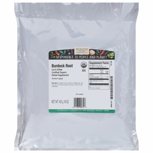 Frontier Cut & Sifted Organic Burdock Root Perspective: front
