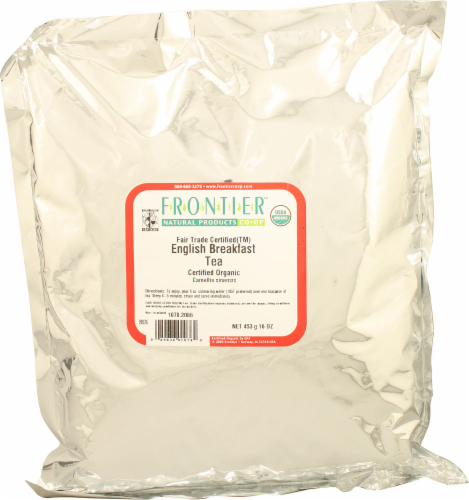 Frontier Organic English Breakfast Tea Perspective: front