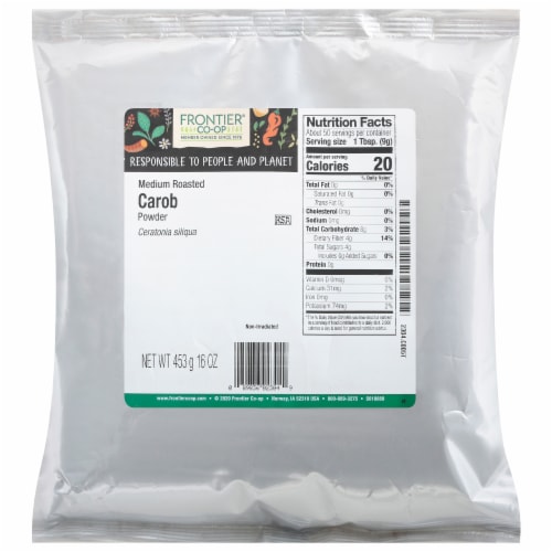 Frontier® Medium Roasted Carob Powder Perspective: front