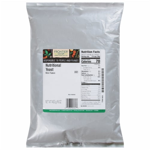 Frontier Mini Nutritional Yeast Flakes Perspective: front