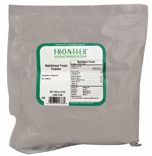 Frontier Nutritional Yeast Powder Perspective: front
