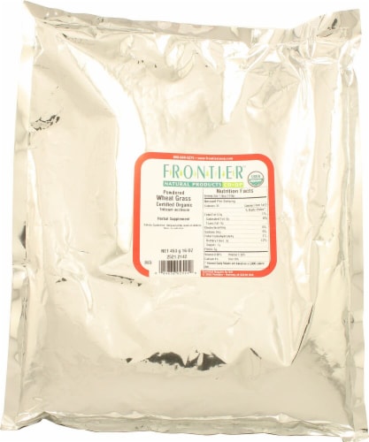 Frontier Organic Wheatgrass Powder Perspective: front