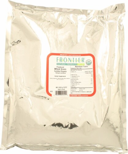 Frontier Organic Wheatgrass Powder Perspective: front