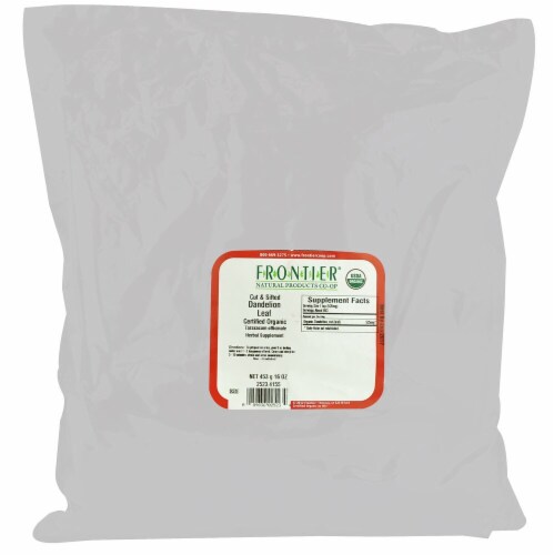 Frontier Organic Dandelion Leaf Tea Perspective: front