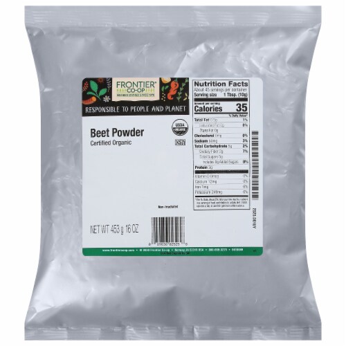 Frontier Organic Beet Powder Perspective: front